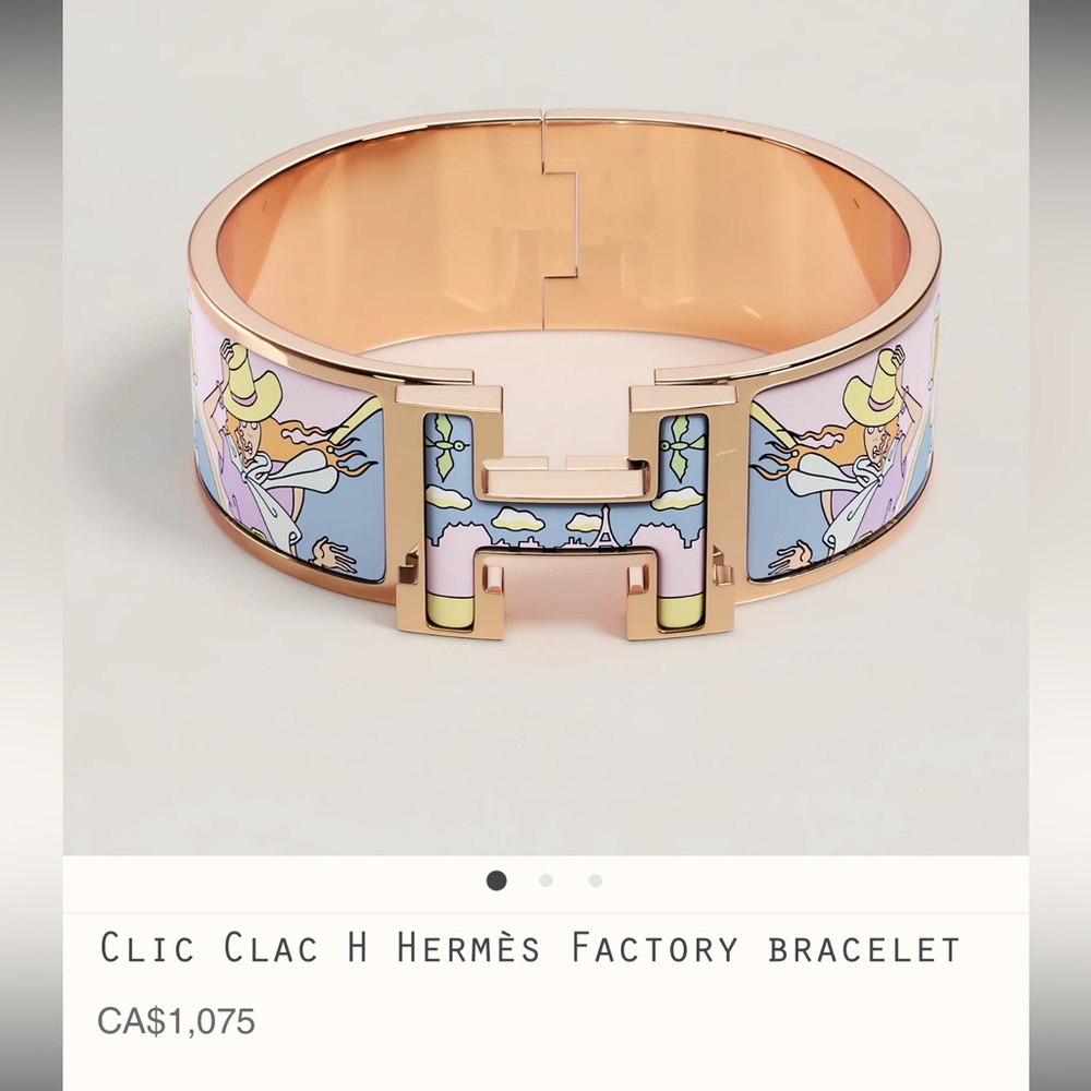Unique H Hermes Clic Bracelet